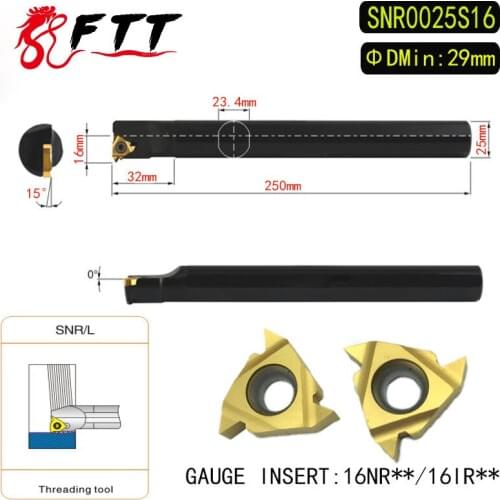 SNR0025S16 Internal Threading Tools Lathe Index Threading Turning Tool Holder For 16IR AG60 16NR AG60 AG55 Insert Right Hand