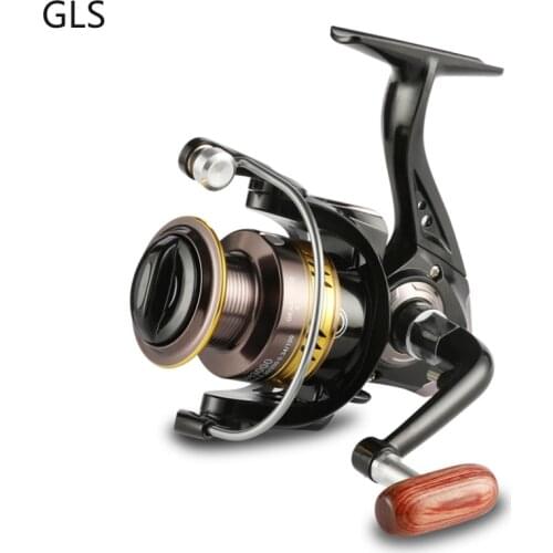 GLS 1000-7000 Spinning Fishing Reel 5.2:1 Gear ratio High Speed Ultralight 5-10KG Max Drag New Wooden Handle Fishing Reel
