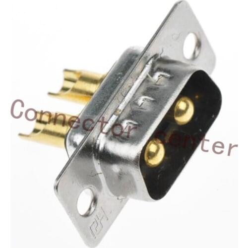 High Power DSUB DB Connector 2w2 male Machined Pin Full Gold Flash Wire Type