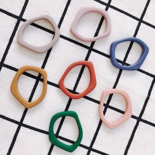 DIY jewelry accessories wholesale handmade spray paint hollowed out irregular polygon straight hole Earrings Pendant