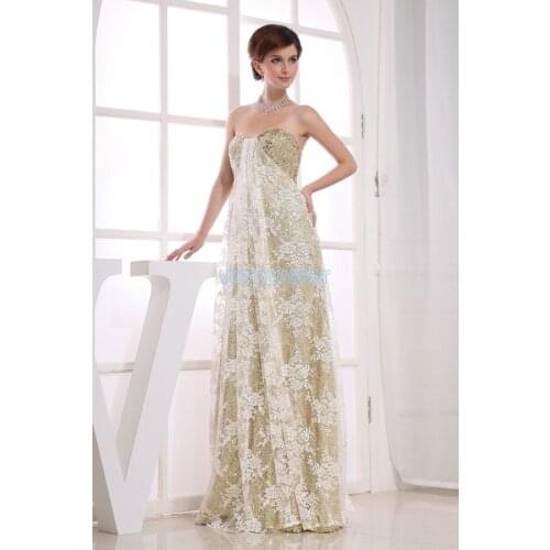 Free shipping gown vestidos formales 2019 new lace paillette gold brides maid maxi long party homecoming bridesmaid Dresses