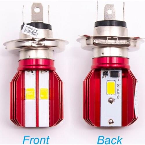 1pc 15W 1500LM H4 HS1 Motorcycle led Headlight 6000K Motor P43t bulb Scooter Accessories