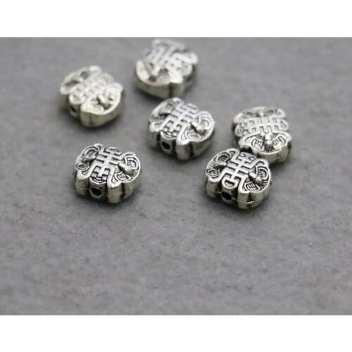 10PCS Hot wholesale Flowers button Metal DIY Fittings for Accessory Machining metal parts Silver-plate 7*9mm components Findings