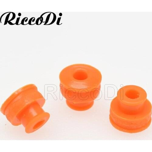 100/200/500 Pcs Orange 6.3mm Super Wire Seals Automotive Plug Blind Cable Rubber Seal For Auto Connector
