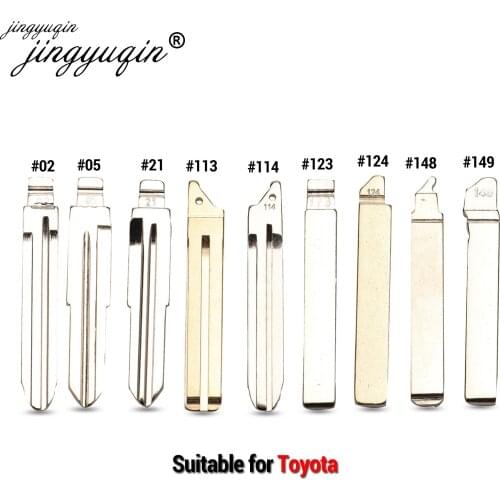 15pcsNew Uncut Remote Flip Key Replacement Blade Blank Fit For Toyota Corolla No.02 05 21 113 114 123 124 148 149# TOY43 Blade