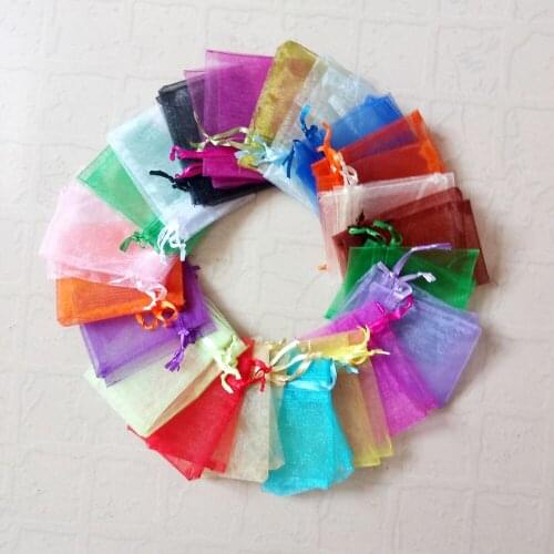 30x40cm Organza Bag 500pcs Jewelry Packaging Display Jewelry Pouch Gift Bags For Wedding Drawstring Bag Woman Travel Storage Bag