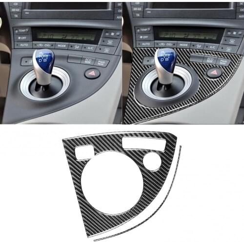 60% Dropshipping!!2Pcs Interior Left Hand Drive Car Gear Shift Surround Stickers for Toyota Prius
