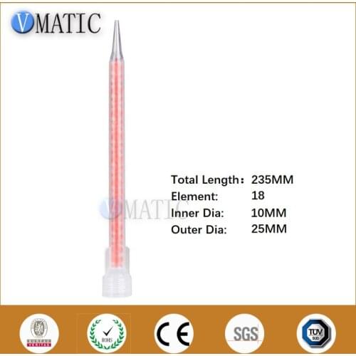 Free Shipping 100pcs Quality Plasitc Mixing Glue Nozzle Tube Static Mixer For 200ml 400ml 600ml 1:1 & 2:1 Cartridge