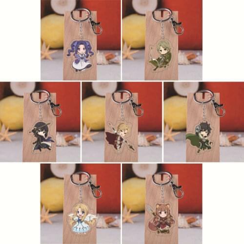 Tate No Yuusha No Nariagari Keychain The Rising of The Shield Hero Key Chain Filo Naofumi Iwatani Raphtalia Ren Amaki Keyring