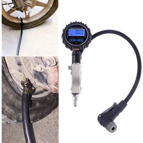 Digital Tire Inflator with Pressure Gauge Heavy Duty Auto Air Inflating Gun 0-200 PSI