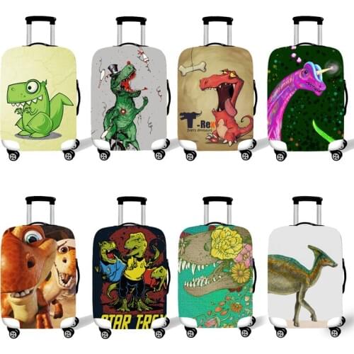 Elastic Luggage Protective Cover Case For Suitcase Protective Cover Trolley Cases Covers 3D Travel Accessories Dinosaur Pattern1