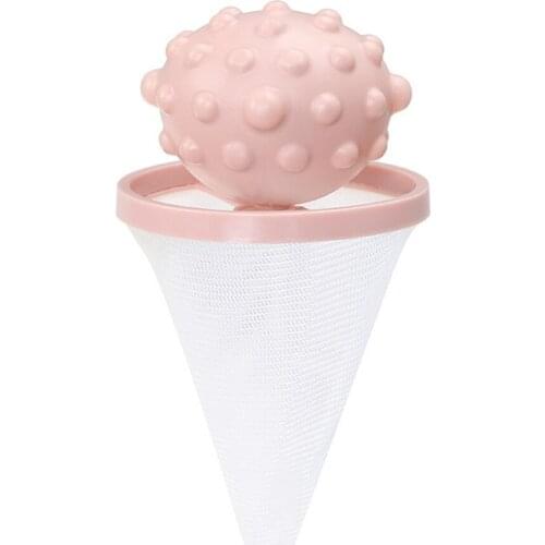 Washing Machine Filter Mesh Bag Hair Remover Not Easily Wound 9.5*9.5*18cm White Clean And Decontaminate Laundry Balls