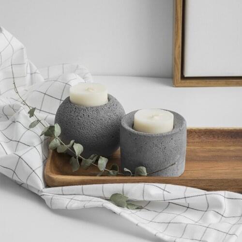 Ball Shape Silicone Concrete Mold Candle Holder Molds Concrete Tealight Holder Molds Round Wax Candle Cup Vessel Mold