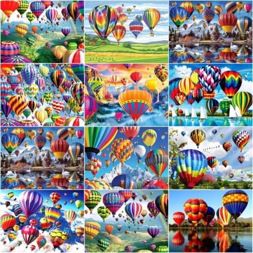 GATYZTORY Paint By Number Balloon Drawing On Canvas Gift DIY Pictures By Numbers Landscape Kits Hand Painted Painting Art Home