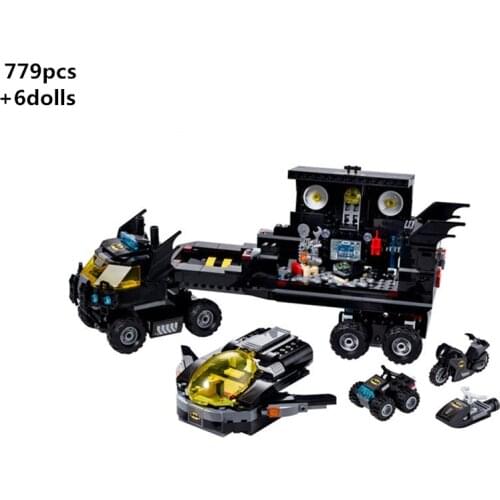 NEW Creator DC Superhero Mobile Bat Base Building Blocks Movie Classic Model Sets Vehicle Compatible With Bricks Kids Toys Gifts