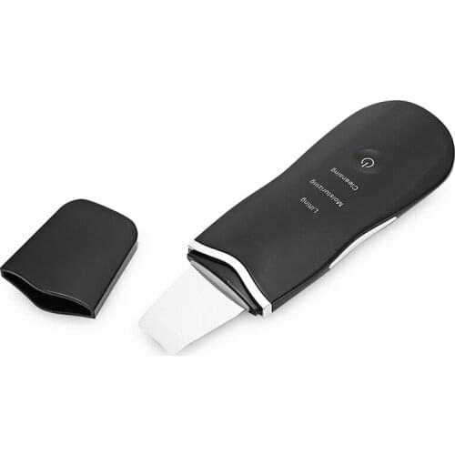 2019 Best seller USB Rechargeable Deep Cleaning Skin Scrubber, Ultrasonic Ion Peeling Shovel Facial Pore Blackhead Cleaner