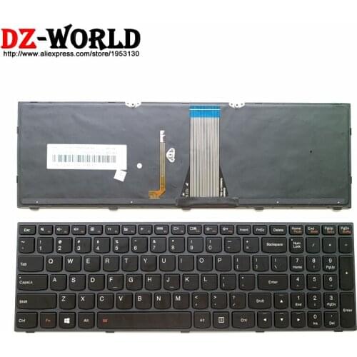 New Original Black Backlit US English keyboard for Lenovo Flex2-15 Laptop series Teclado 25214633 25214664