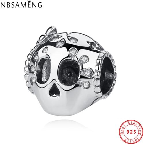 925 Sterling Silver Bead Charms Pink Flower Murano Glass Bead Charm Fit Original Bracelet DIY Charms Women Jewelry