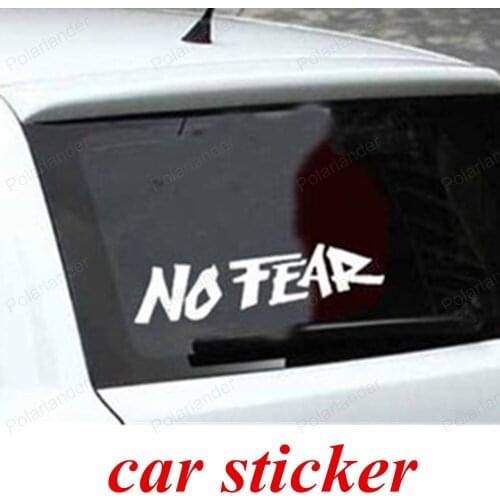 Cool creative car window sticker No Fear vinyl decal funny JDM Boat Laptop and all the smooth surface