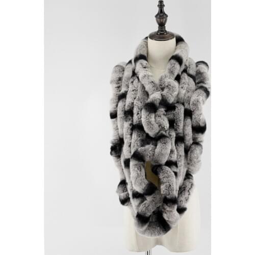 On sale genuine rex rabbit fur circle long scarfs scarves snoods neck warmer very soft&warm Free Shipping