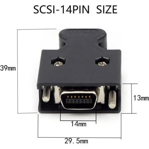 SCSI Plug Connector for Servo Driver Copper 14pin 20pin 26pin 36pin 50pin