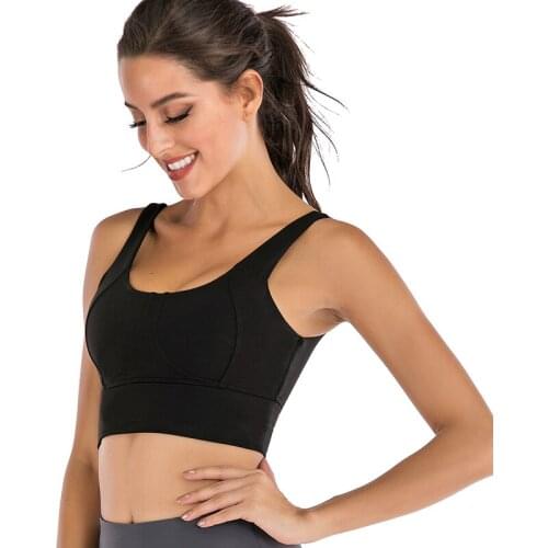 Sexy Women U-Shaped Beauty Back Sport Bra Workout Fixed Cup Yoga Underwear Fitness Solid Breathable Running Bralette