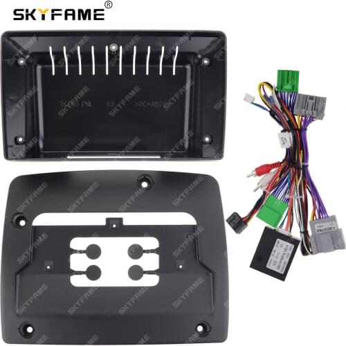 SKYFAME Car Frame Cable Canbus For VOLVO XC90 2004-2014 Android Big Screen Dask Kit Fascia Frame Line