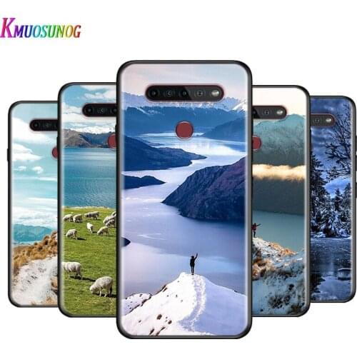 Snow Mountain Scenery For LG K22 K71 K61 K51S K41S K30 K20 2019 Q60 V60 V50S V50 V40 V35 V30 G8 G8S G8X ThinQ Phone Case
