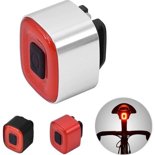 Bike Light Rear Bicycle Red Light Cycling Signal USB Rechargeable Led Lamp Mini Aluminum Alloy Mountain Bike Accessories MTB
