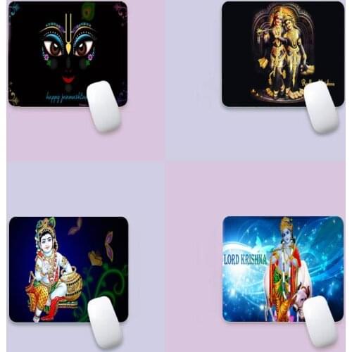 Happy Radha Lord Krishna Unique Game Mousepad edge native rubber special game mouse pad polyethylene table mat non slip