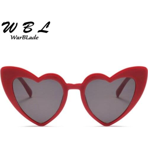 WarBLade 2019 Women Heart Sunglasses Brand Designer Cat Eye Sun Glasses Retro Love Heart Shaped Glasses Ladies Shopping Glass