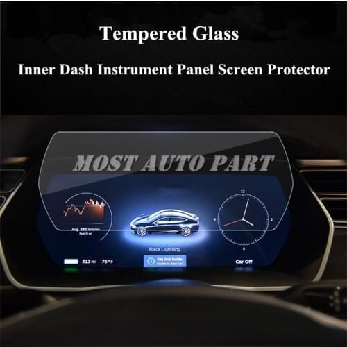 Tempered Glass Dash Instrument Panel Screen Protector For Tesla Model S 2014-2018 Model X 2016-2018 Car accesories interior