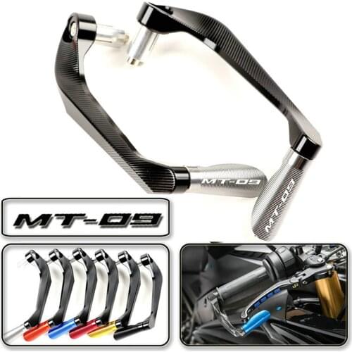 For Yamaha MT-09 FZ09 MT09 Lever Guards Real CNC Aluminum Alloy Hand Guard Motorcycle Brake Protector Rope Handlebar All Years