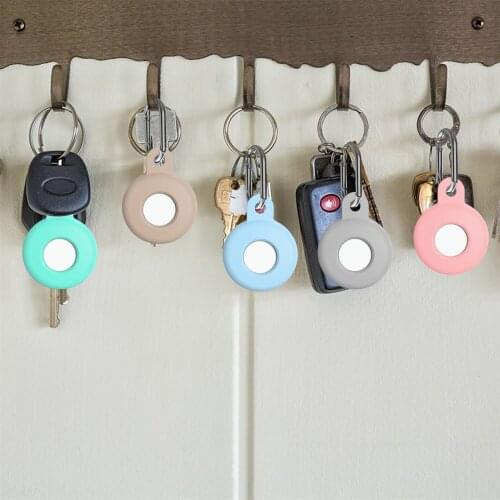 Liquid Silicone Covers for Air Tags Location Anti-scratch Device Keychain Luxury Protector Shell Tracker Accessorie for airtags