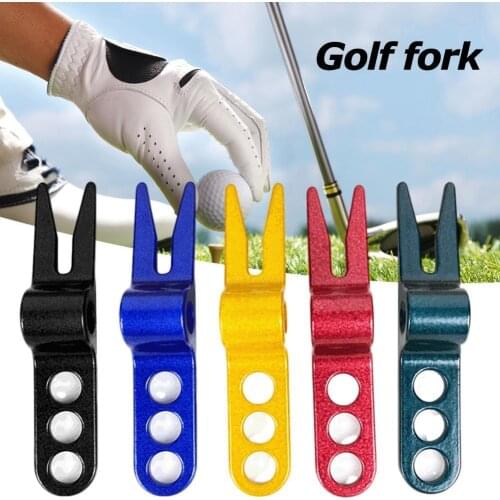 1PCS Aluminum Alloy Golf Accessories Putting Green Fork Golf Tool Golf Pitch Fork Outdoor Golf Course Accessories Tools