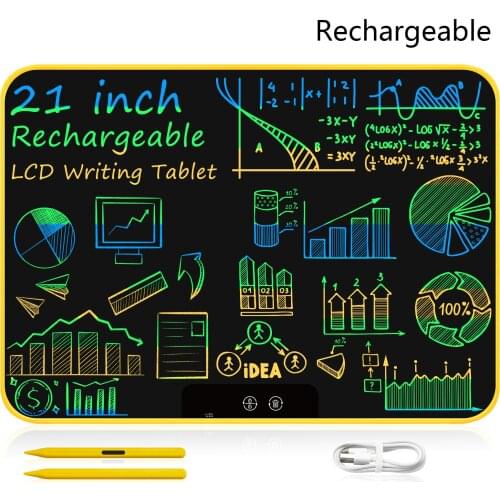 Rechargeable 21Inch LCD Writing Tablet Colorful Large Screen Kids Electronic Digital Drawing Board Doodle Pads Educational Toys