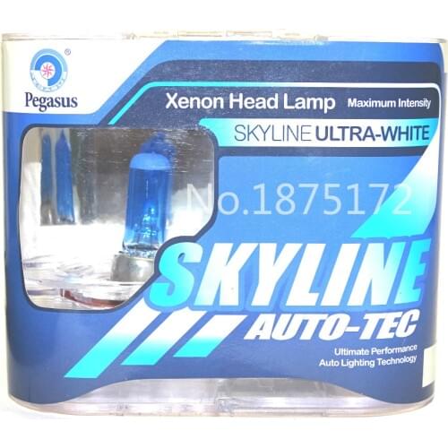 2Pcs H11 DC 12V 55W 5000K Super White Car Headlight Bulb Fog Lamp Bulb Auto Head Light Bulbs Automobiles Light Source White