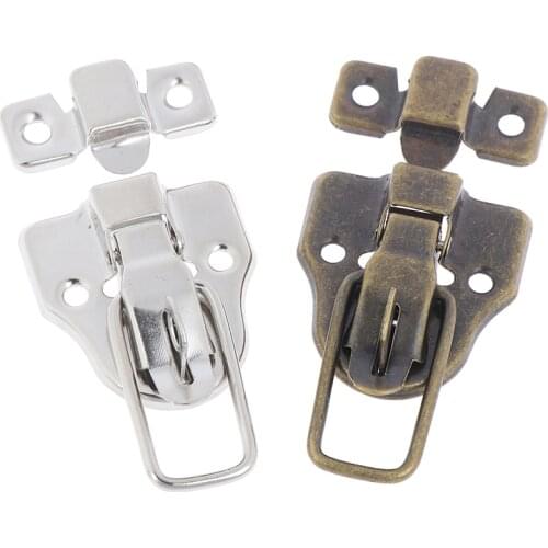 2pcs Vintage Toolbox Locks Jewelry Chest Box Antique Metal Buckle Suitcase Case Toggle Lock Hasp Latch