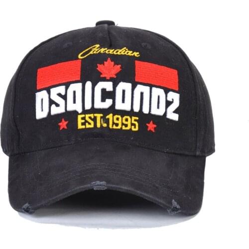 2021 Italy dsq brand Baseball Caps hat black men Baseball Caps cotton unisex Adjustable DSQ2 Baseball Caps letter green cap D162