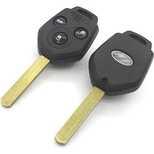 Car Key Accessories 3 Buttons Replacement Remote Key Shell Case Smart FOB Key Housing Fit for Subaru Forester 433MHz 4D62 Chip