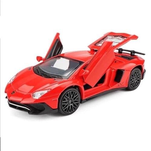 1:32 Scale Lamborghinis LP750-4 Alloy Car model Diecast Toy Vehicle High Simitation car Toys For Children Kids red car