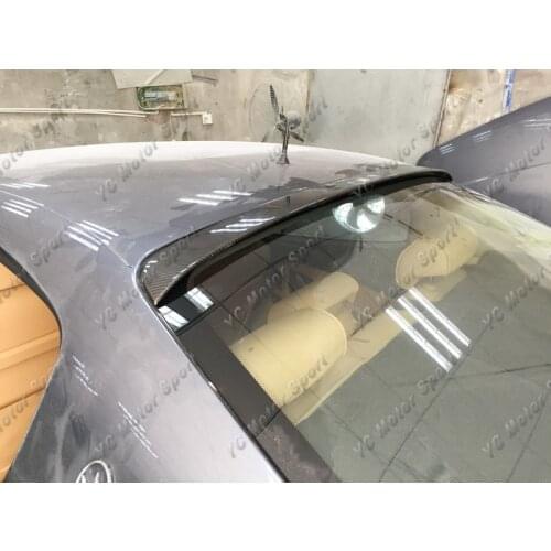 Car Accessories Carbon Fiber Roof Spoiler Fit For 2004-2012 Quattroporte M139 WA Sports Line Black BE Style Roof Spoiler Wing