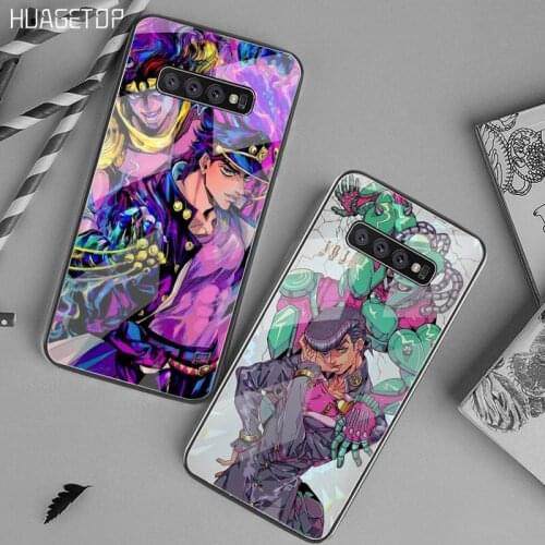 HUAGETOP JoJo Bizarre Adventure Coque Shell Phone Case Tempered Glass For Samsung S20 Plus S7 S8 S9 S10 Plus Note 8 9 10 Plus