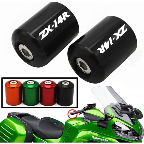 For KAWASAKI NINJA ZX1400/ZX14R/ZX-14R/ZZR1400 2006-2018 Motorcycle Accessories CNC Aluminum Handlebar Grips Bar Ends Cap Slider