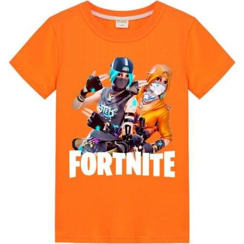 Summer Kids Clothes Short Sleeve 3D Cartoon Printed Fortnites T Shirt for Boys Girls Streetwear Teenager Boy Children Tops 2-16Y