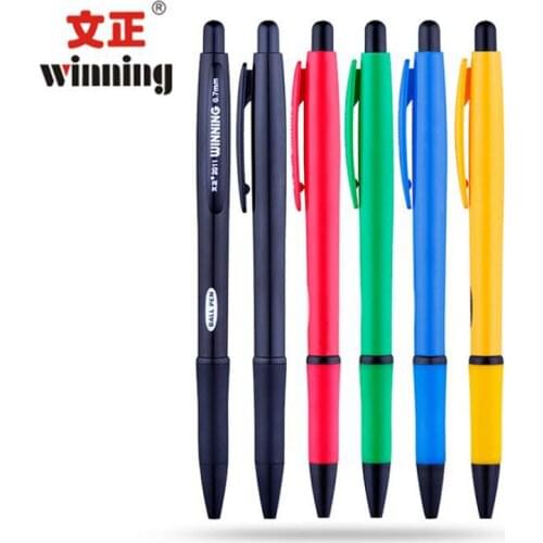 2pcs New Creative Five Color Stationery 0.7 Mm Plastic Ballpoint Pen Business Office Supplies And School Commonly Used Materials