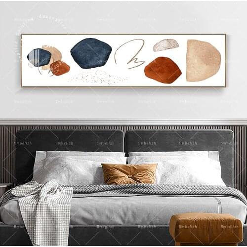 Blue Orange Pink Mix Color Nordic Style Wall Art Pictures For Living Room Modern Home Decor Posters HD Print Canvas Paintings