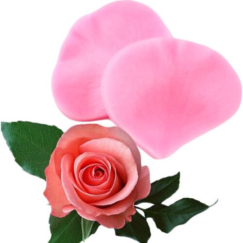 Rose Petals Silicone Mold Cupcake Topper Fondant Cake Decorating Tools Chocolate Gumpaste Molds Candy Clay Mould Polymer Moulds