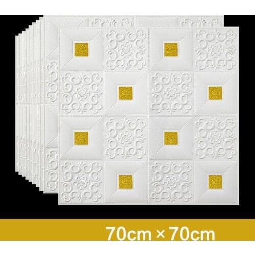 DIY 3D Brick Wall Stickers 3d wallpaper self-adhesive roof ceiling wall sticker roof wallpaper foam soundproof decorative sticke