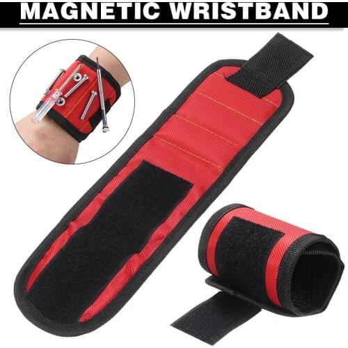 Multi Magnetic Wristband Repair Tool Storage Bag Oxford Cloth Tray Belt Wrist Hardware Tool Pocket Wrench Pliers Storage Bag